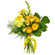 Желтый букет из роз и хризантем. Пекин